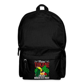 Meine Tukane und ich mögen dich nicht Vogel Tukan - Rucksack - Schwarz - Vorne