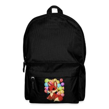 Forest Animal Forest Dweller Cadeau Ballon Renard - Sac à dos - noir - Devant