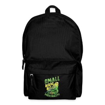 Kleine Vögel Große Persönlichkeit, Wellensittich - Rucksack - Schwarz - Vorne