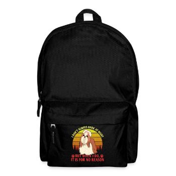 Je n’aboie pas toujours la nuit, mais quand je le fais - Sac à dos - noir - Devant