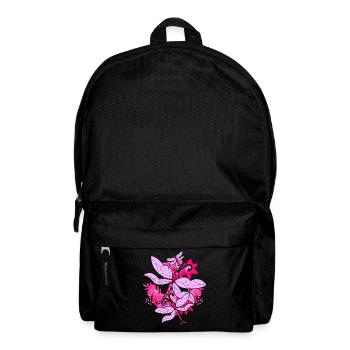 Colorful Flowers Insect Animal Gift Dragonfly - Backpack - black - Front