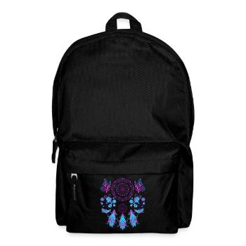 Feather Jewelry Boho Butterfly Dream Catcher - Backpack - black - Front