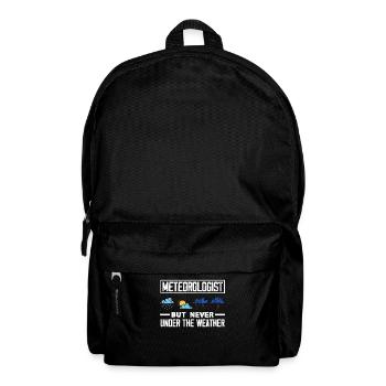 Meteorologe Meteorologie Sturmjäger Geschenk - Rucksack - Schwarz - Vorne