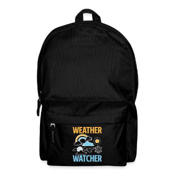 Meteorologe Meteorologie Sturmjäger Geschenk - Rucksack - Schwarz - Vorne