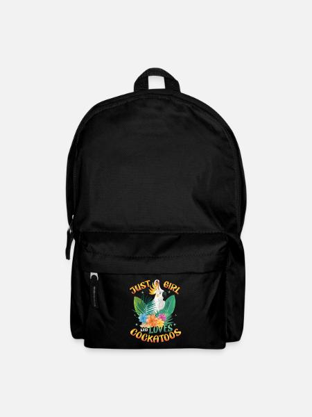 Nur Ein Mädchen, Das Kakadus Liebt - Rucksack - Schwarz