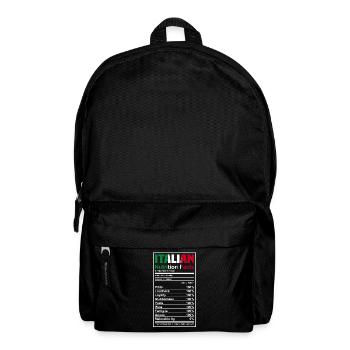 Drôle de cadeau Italie - Sac à dos - noir - Devant