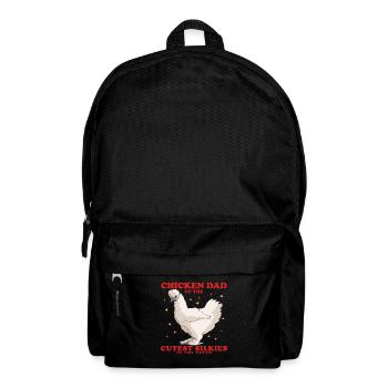 Silk Chicken Dad Silkie Silk Chickens Chicken Gift - Sac à dos - noir - Devant
