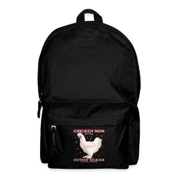 Silk Chicken Mom Silkie Silk Chickens Chicken Gift - Sac à dos - noir - Devant