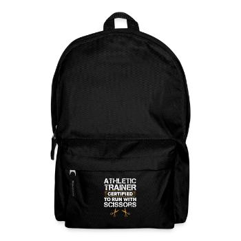 Sportmediziner - Rucksack - Schwarz - Vorne