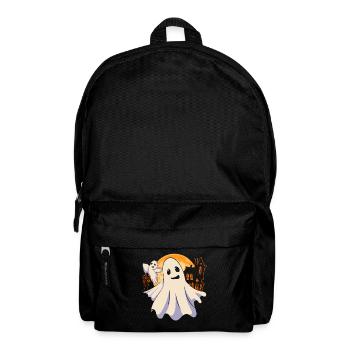 Cute Ghost Halloween Costume Gift Ghost - Backpack - black - Front