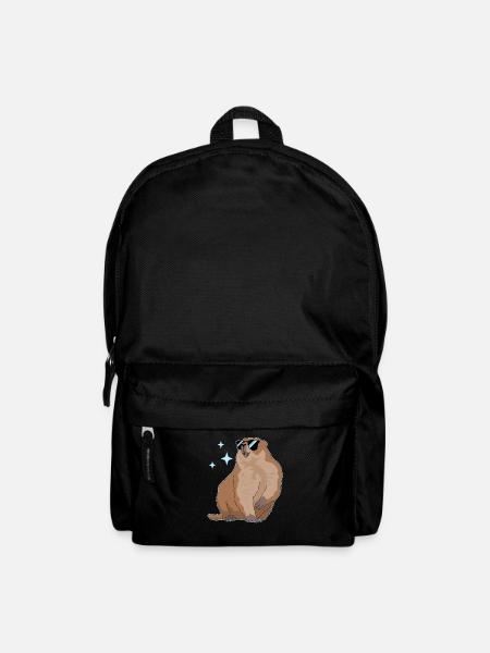 Marmottes Mankai Munggen marmotte cadeau - Sac à dos - noir