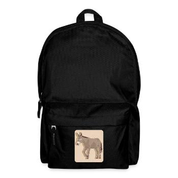 Esel Eselbesitzer Eselchen Eselliebhaber Geschenk - Rucksack - Schwarz - Vorne