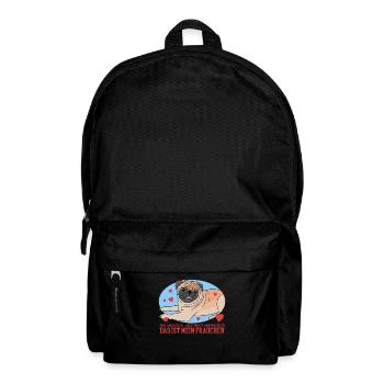 Mops Hunde Hundebesitzerin Hundehalterin Geschenk - Rucksack - Schwarz - Vorne