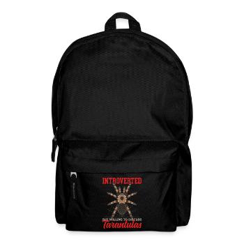 Vogelspinnen Spinne Vogelspinne Geschenk - Rucksack - Schwarz - Vorne