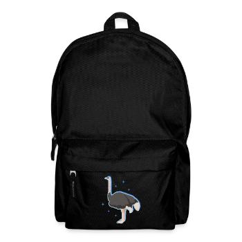Strauß Vogel | Straußenliebhaber Strauße Geschenk - Rucksack - Schwarz - Vorne