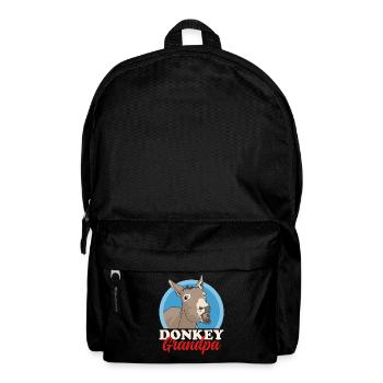 Esel Opa | Eselbesitzer Eselliebhaber Geschenk - Rucksack - Schwarz - Vorne