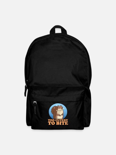 Süßes Eichhörnchen Hörnchen Geschenk - Rucksack - Schwarz