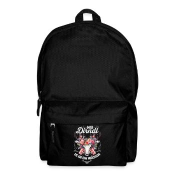 Dirndl Remplacement Chemise traditionnelle femme enfant - Sac à dos - noir - Devant