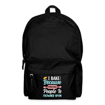 Cookie Bakery Enjoyment Hobby Baker - Backpack - black - Front
