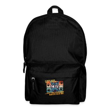 Katzenfreund, Katzenzubehör Geschenk - Rucksack - Schwarz - Vorne