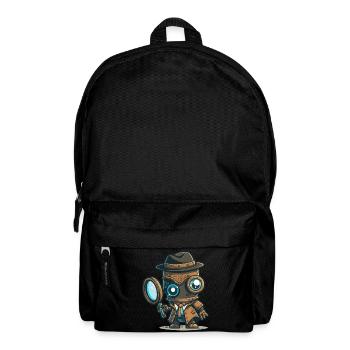 Detektiv-Bot - Rucksack - Schwarz - Vorne