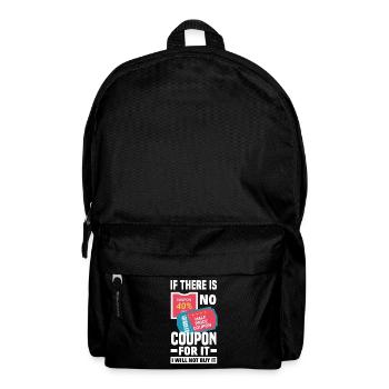 Funny Extreme Couponing Coupon Gift - Backpack - black - Front