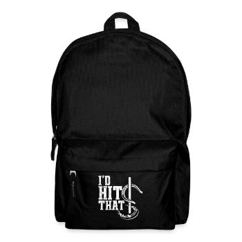 Pferd Ich würde das treffen Lustiges Hufeisen - Rucksack - Schwarz - Vorne
