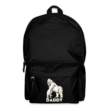 Papa Gorilla Beschützender Vater - Rucksack - Schwarz - Vorne