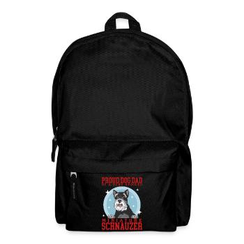 Schnauzer miniature Papa Schnauzer Chien Papa Cadeau - Sac à dos - noir - Devant