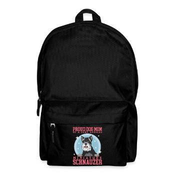Miniature Schnauzer Mom Schnauzer Dog Mom Gift - Backpack - black - Front