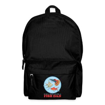 Aquarium Fish Dad Aquaristics Aquarist Gift - Backpack - black - Front