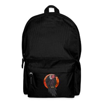 Bird of Prey Scavengers Gift Full Moon Vulture - Backpack - black - Front