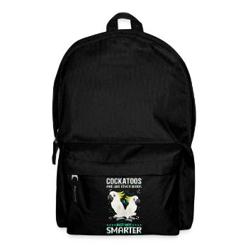 Kakadu Papageien Kakadus Vogelbesitzer Geschenk - Rucksack - Schwarz - Vorne