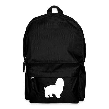 Chien bichon havanais - Sac à dos - noir - Devant