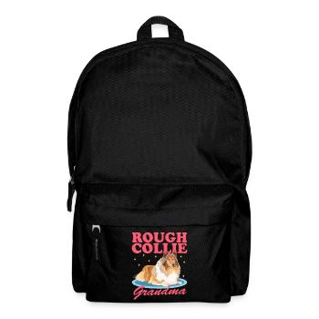 Collie Granny Rough Collies Collies Longhair Collie Cadeau - Sac à dos - noir - Devant