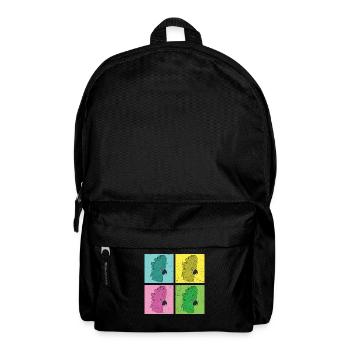 Perroquet amant d’oiseau cadeau Pop Art cacatoès - Sac à dos - noir - Devant