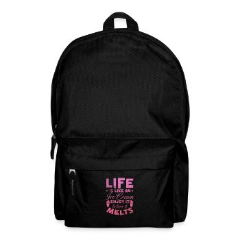Eiscreme - Rucksack - Schwarz - Vorne