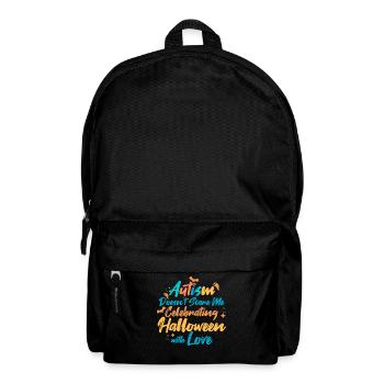 L’autisme ne me fait pas peur Papillon de fête d’Halloween - Sac à dos - noir - Devant