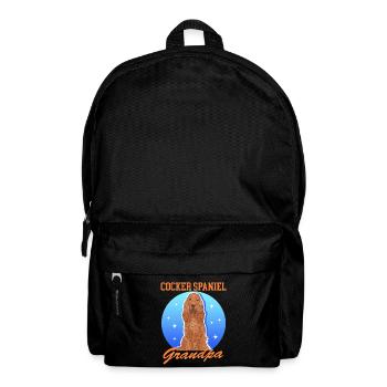 Cocker Spaniel Grandpa Dog Cocker Spaniel Gift - Backpack - black - Front