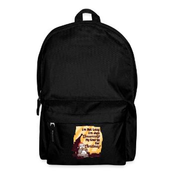 Paresseux Mignon Sarcastique Panda Noël Père Noël - Sac à dos - noir - Devant