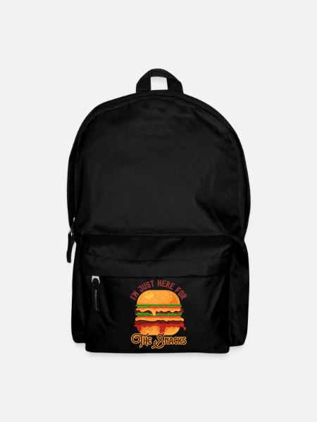 I'm Just Here For The Snacks Fast Food Lover - Backpack - black