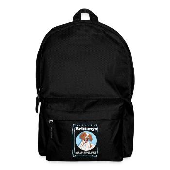 Brittany Epagneul Breton Hund Geschenk - Rucksack - Schwarz - Vorne