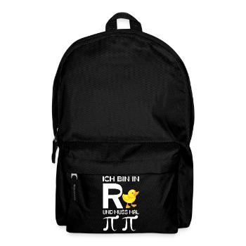 Ich bin in Rente und muss mal Pinkeln - Rucksack - Schwarz - Vorne
