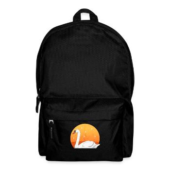 Swans Swans Swan Lover Gift - Backpack - black - Front