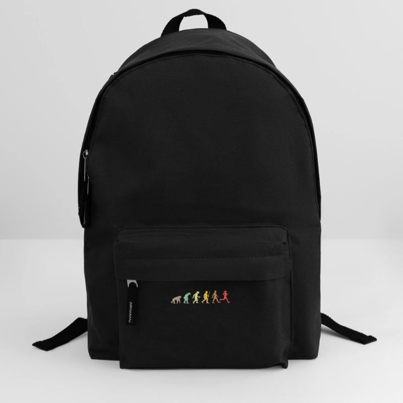 Run Retro Running Evolution Funny Runner Marathon Backpack