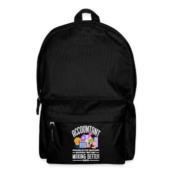 Drôle de cadeau comptable de conseiller fiscal - Sac à dos - noir - Devant
