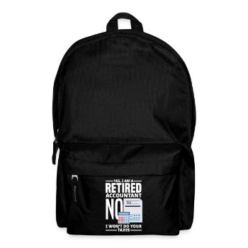 Drôle de cadeau comptable de conseiller fiscal - Sac à dos - noir - Devant