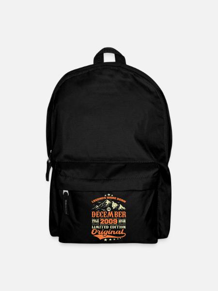 Dezember 2009 Geburtstagsgeschenk - Dezember 2009 - Rucksack - Schwarz
