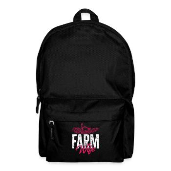 Lustiges Bauer Bauernhof Landwirt Geschenk - Rucksack - Schwarz - Vorne