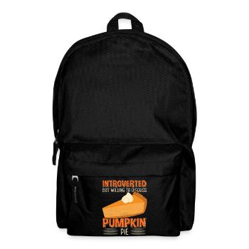 Pumpkin Pie Pumpkin Pie Gift - Backpack - black - Front